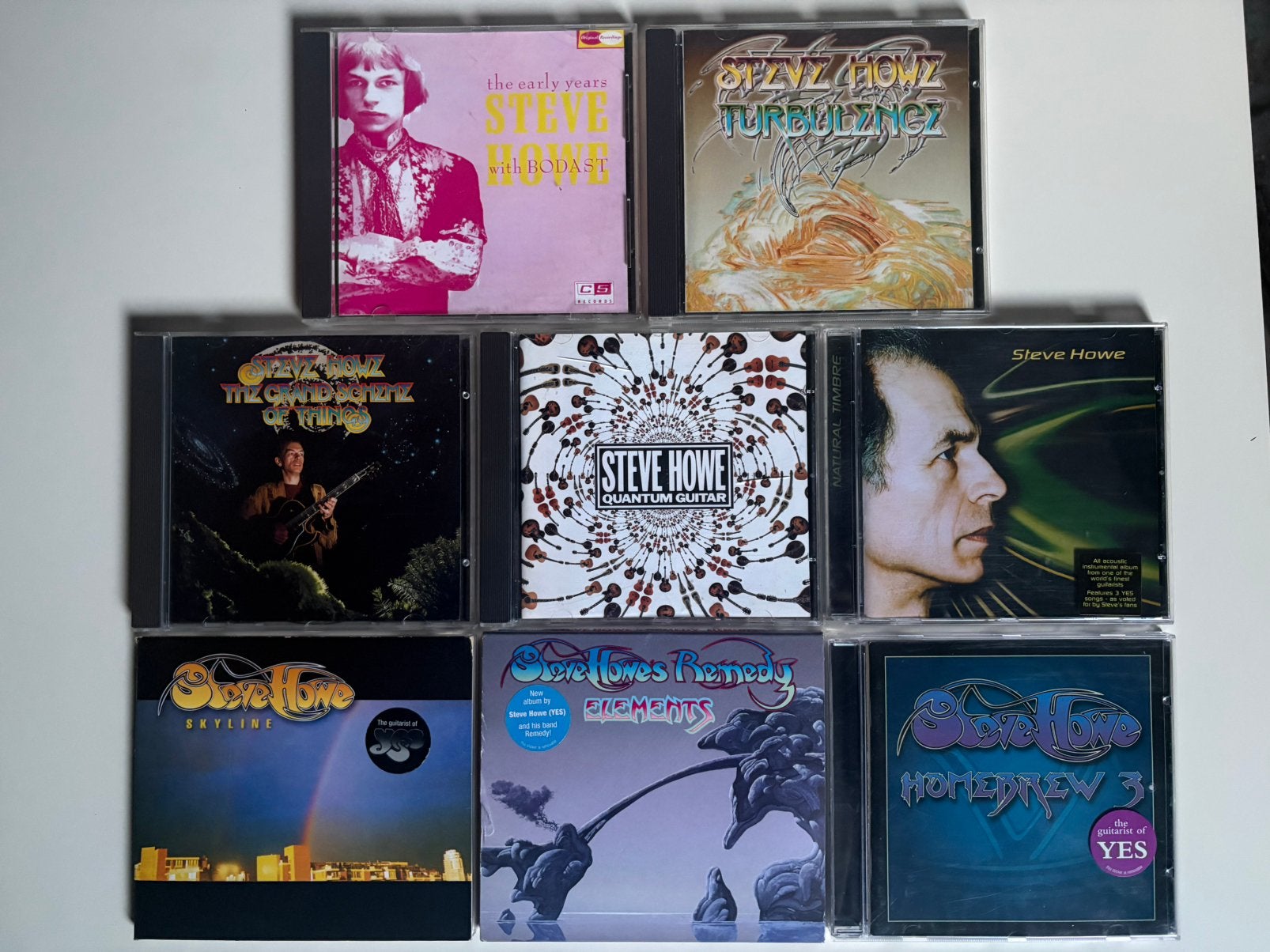 STEVE HOWE, LOT VAN 8 ALBUMS, Cd's en Dvd's, Ophalen of Verzenden, Zo goed als nieuw