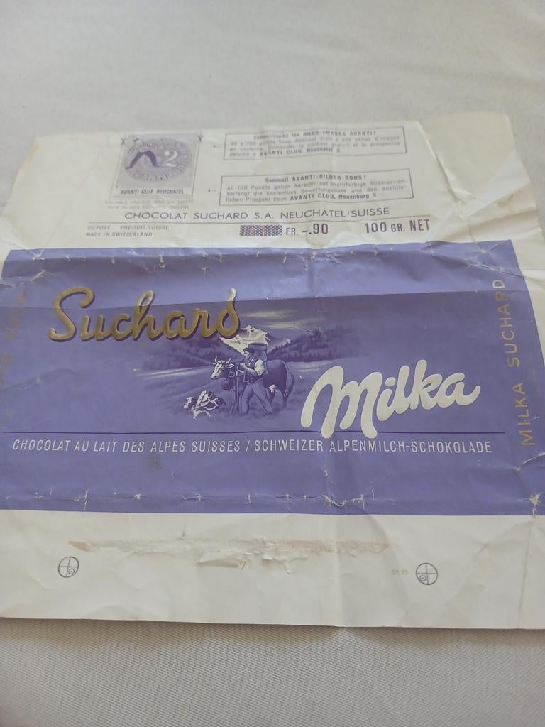 Chocolat suchard, Enlèvement ou Envoi, Emballage