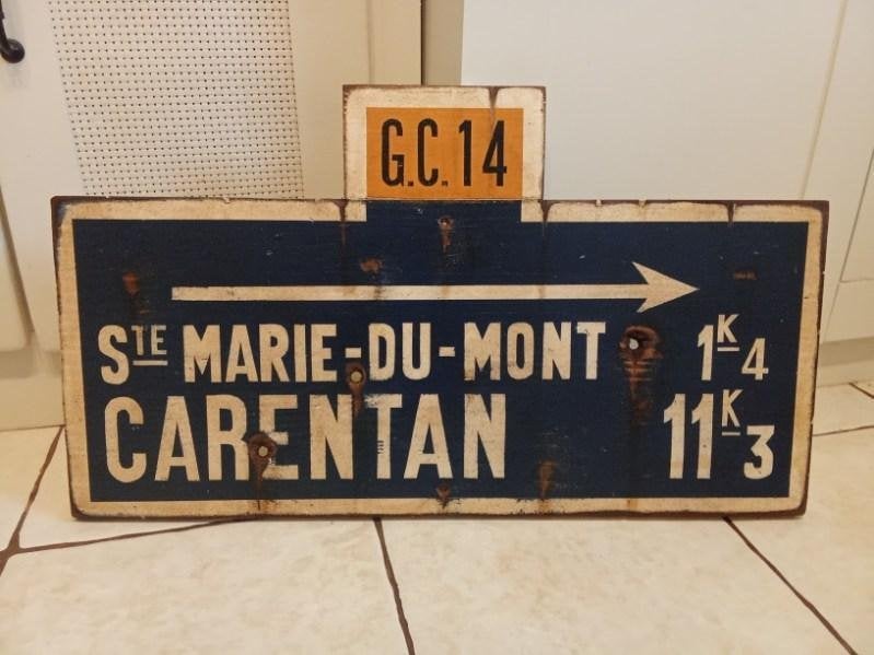 Panneau WW2 - Normandie : Ste MARIE DU MONT / CARENTAN, Collections, Enlèvement ou Envoi