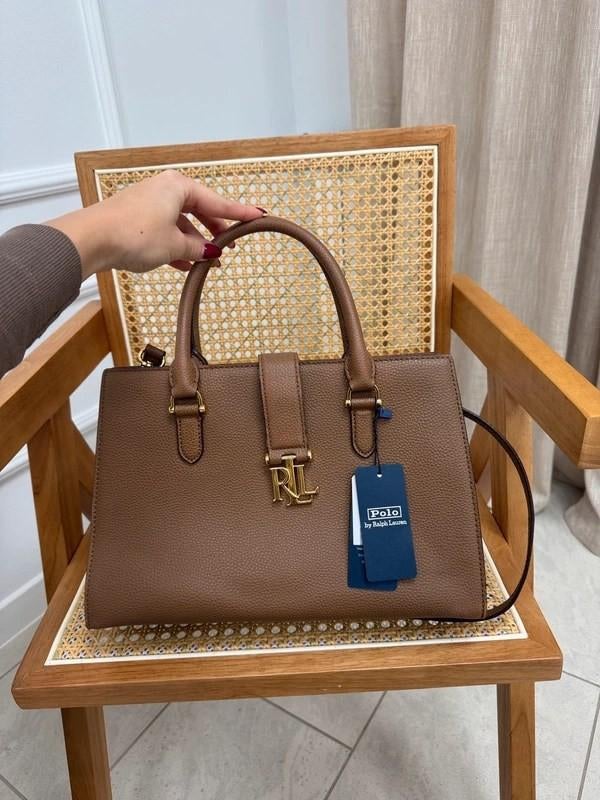 Bruine handtas van Ralph Lauren, Handtassen en Accessoires, Tassen | Damestassen, Ophalen of Verzenden, Nieuw, Handtas