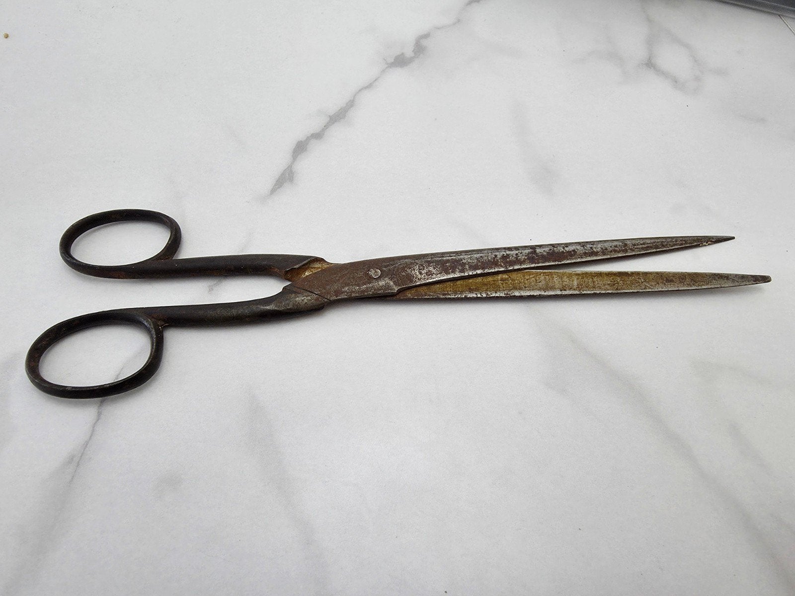 Grands ciseaux de bureau / de couturier anciens – Fonte fer, Enlèvement ou Envoi
