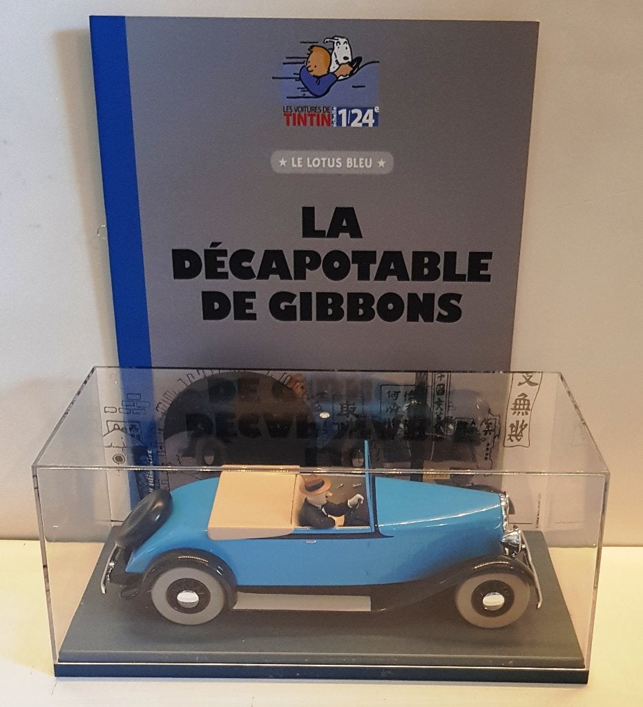 Les voitures de Tintin 1/24 N46 "Le Décapotable de Gibbons", Collections, Envoi, Tintin, Neuf, Statue ou Figurine