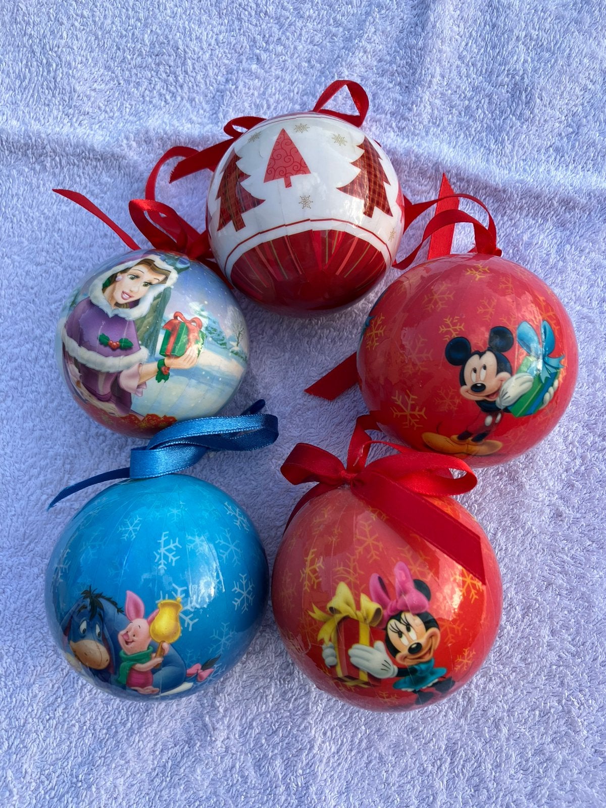 Boules de Noël Disney 5 pièces, Enlèvement ou Envoi, Comme neuf