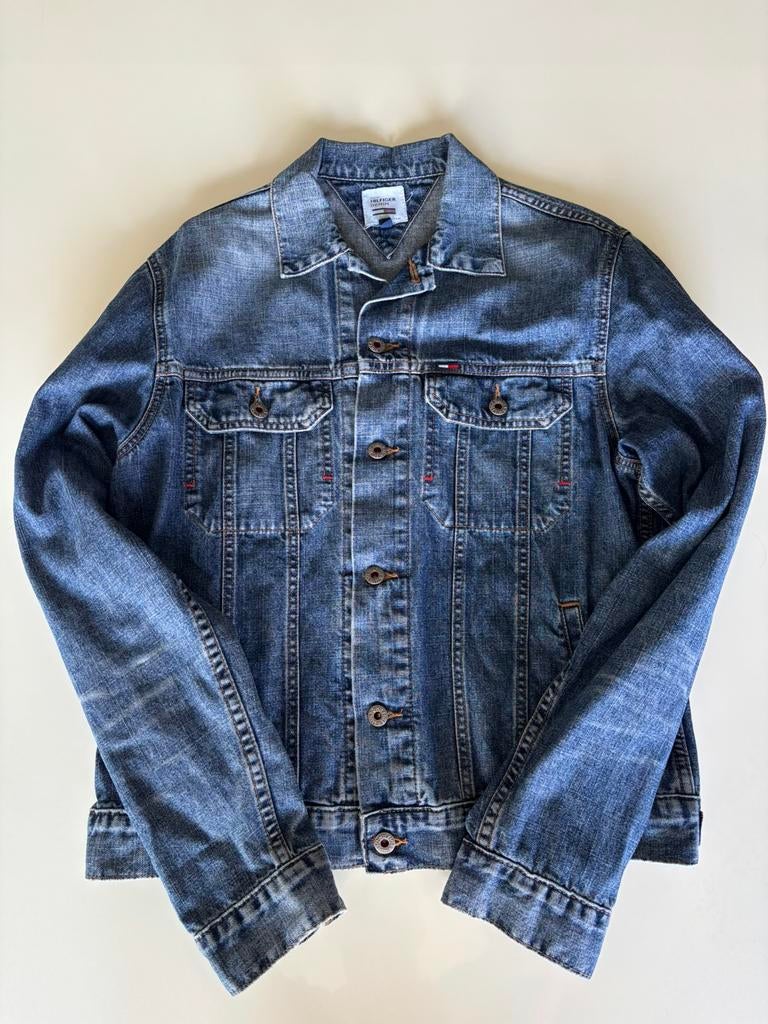 Tommy Hilfiger jeans jacket - M, Ophalen, Zo goed als nieuw, Maat 48/50 (M), Blauw