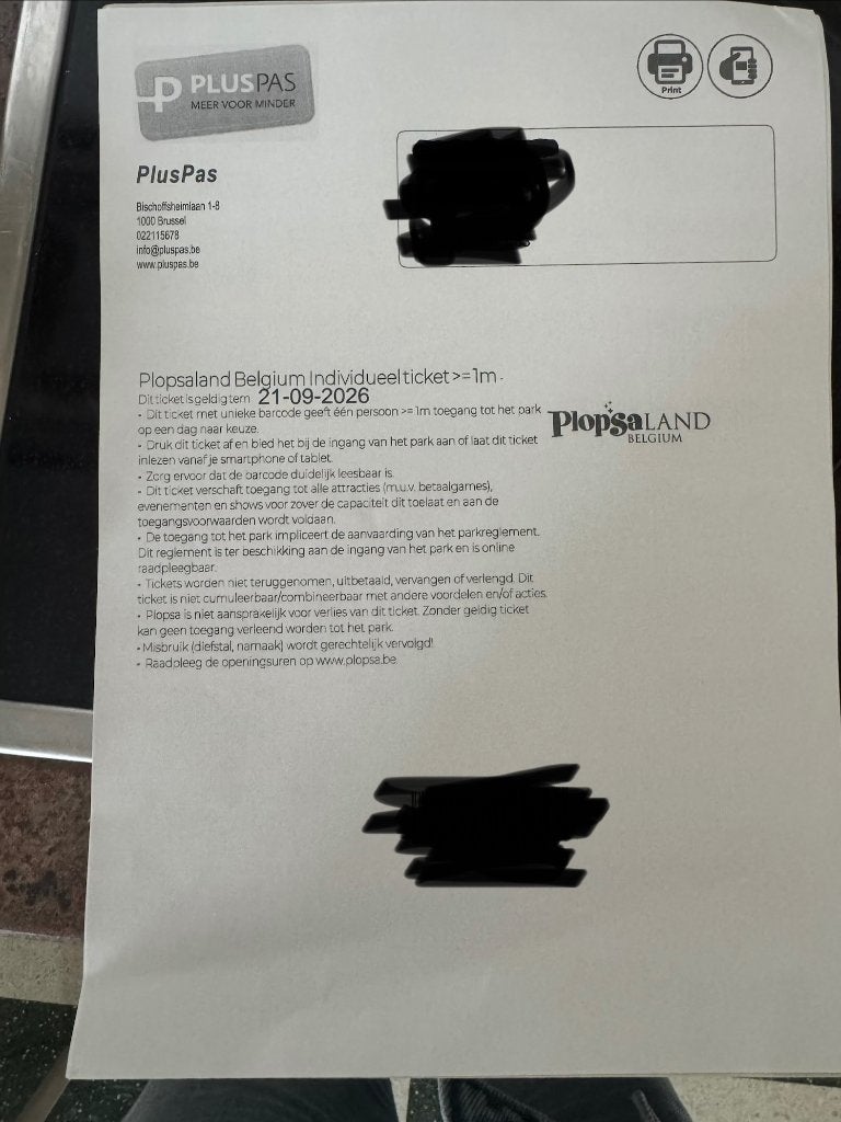 Tickets Plopsaland De Panne - geldig tot 21/09/2026, Tickets & Billets
