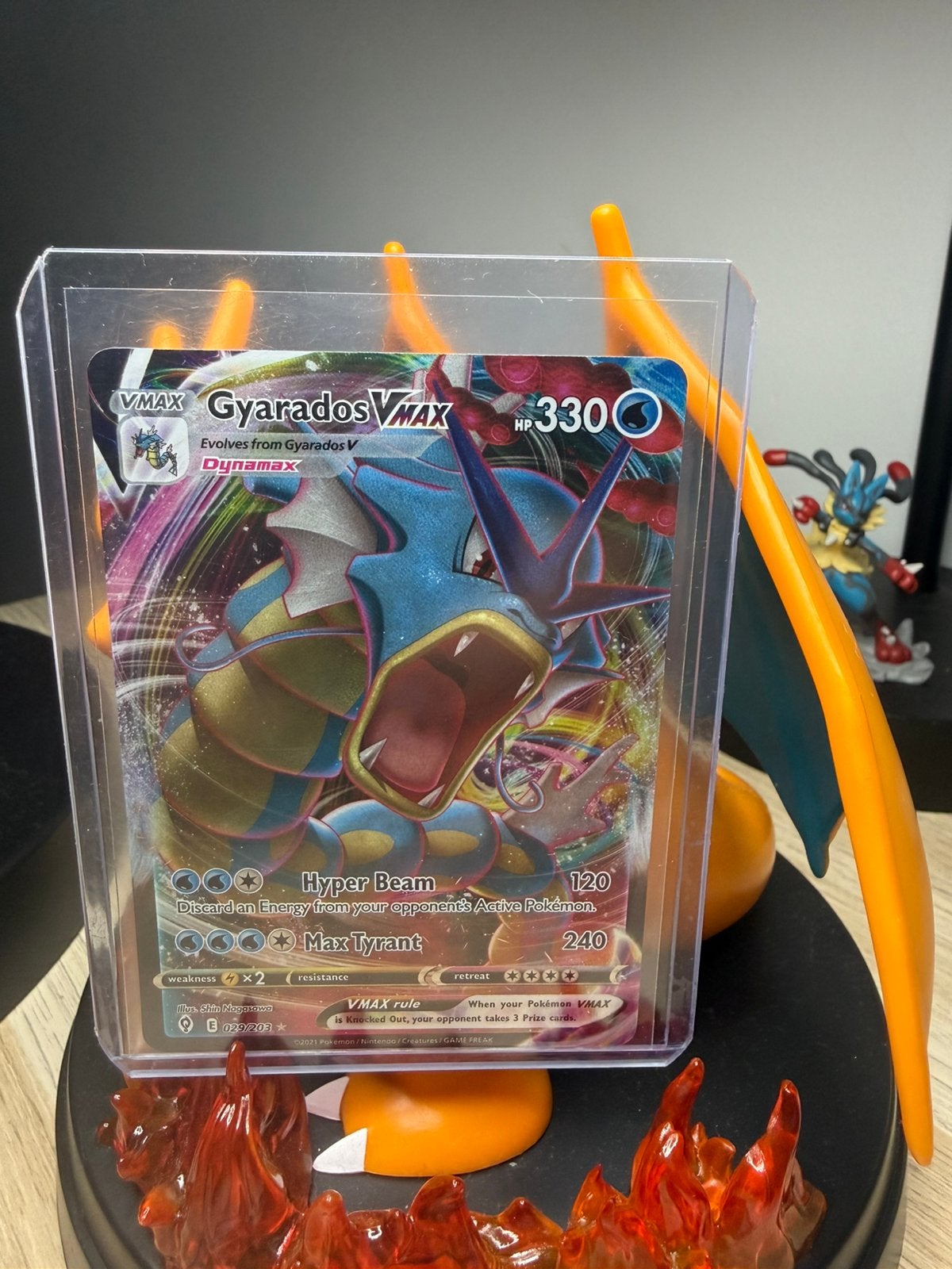 Gyarados VMAX 029/203 uit Evolving Skies (2021), Hobby en Vrije tijd, Verzamelkaartspellen | Pokémon, Ophalen of Verzenden, Zo goed als nieuw