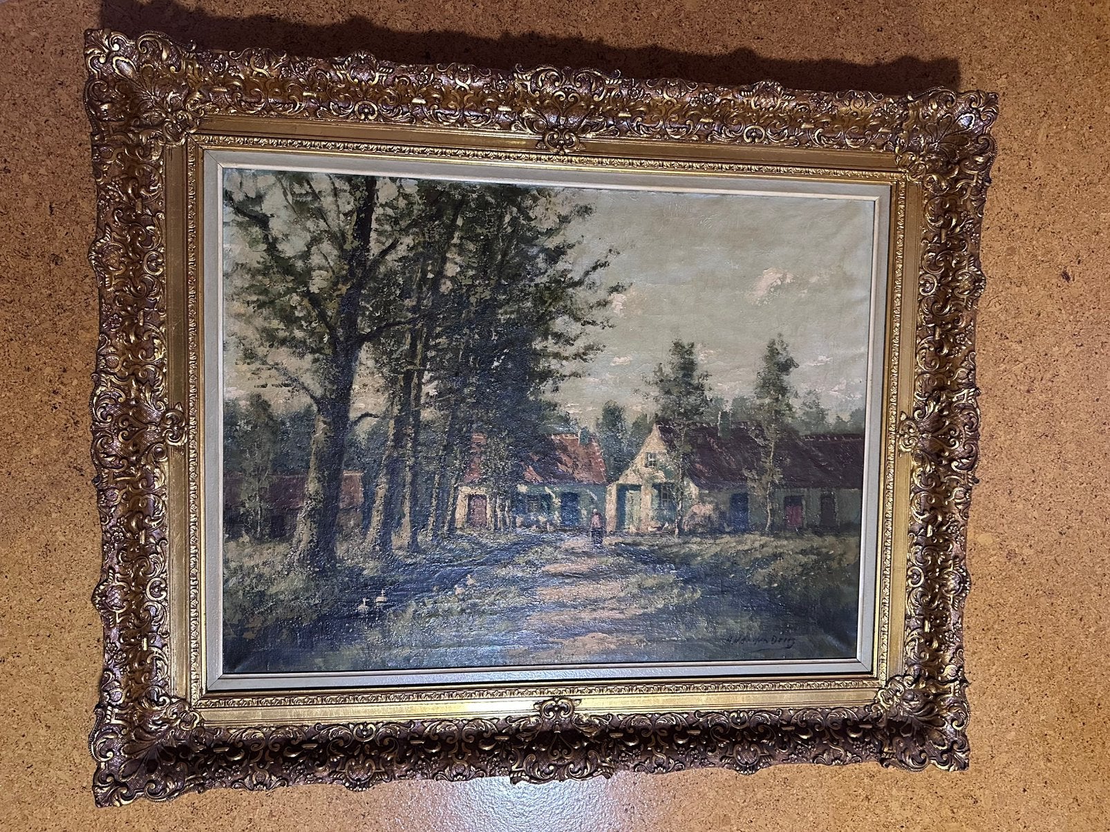 Schilderij landschap, Antiek en Kunst, Ophalen, Landschap