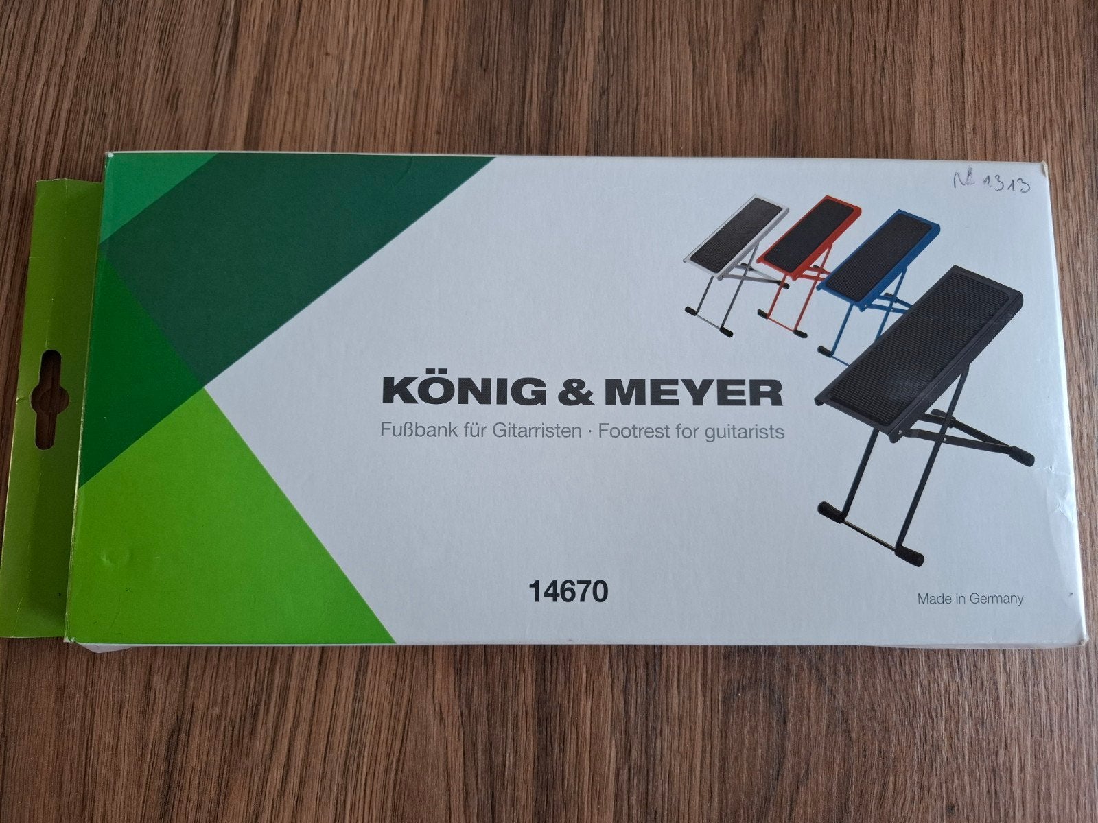 voetenbankje voor gitaarlessen König & Meyer, Musique & Instruments, Enlèvement ou Envoi, Comme neuf, Guitare acoustique