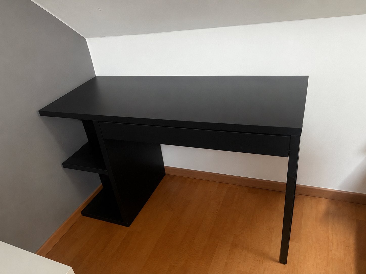 Bureau et/ou + chaises, Maison & Meubles, Bureaux, Comme neuf, Noir, Espace de rangement, Enlèvement