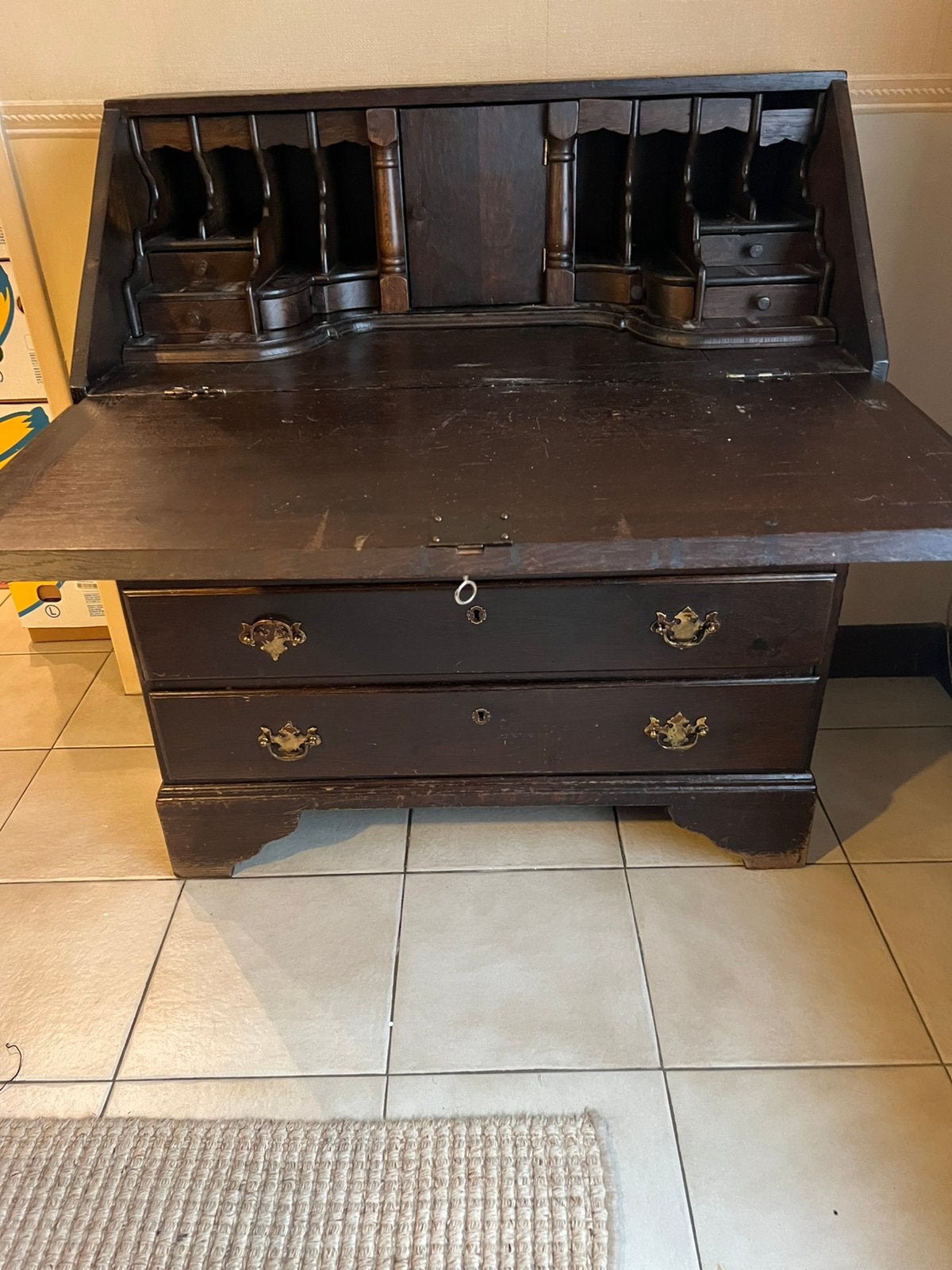 Antieke Secretaire, Antiek en Kunst, Ophalen
