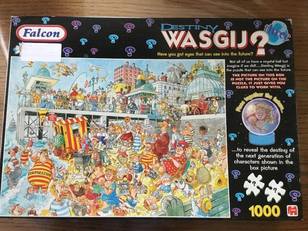 Puzzel Falcon 1000 stukjes Wasgij destiny 3, Enlèvement ou Envoi, 500 à 1500 pièces, Utilisé, Puzzle