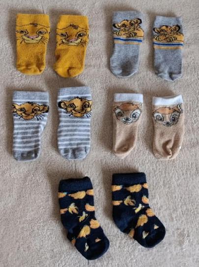 Baby sokken Maat 15/17  (1 Happy socks / 4 Disney), Ophalen, Gebruikt, Sokken
