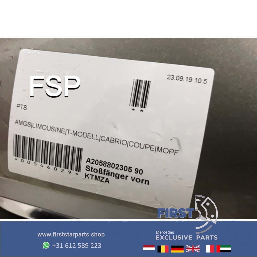 W205 C43 AMG Voorbumper Facelift 2014-2020 COMPLEET originee, Utilisé, -, Avant, -