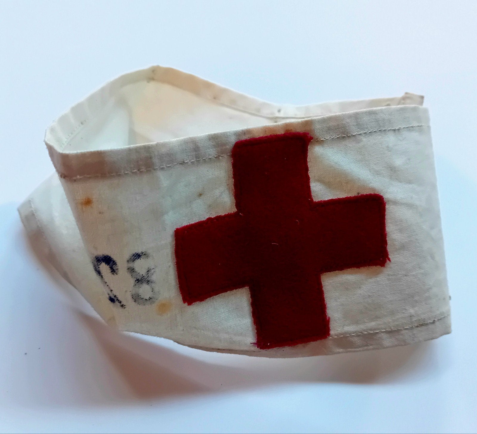 Bracelet Croix-Rouge WW2, Medic, Résistance, Seconde Guerre, Collections, Enlèvement ou Envoi, Armée de terre, Emblème ou Badge