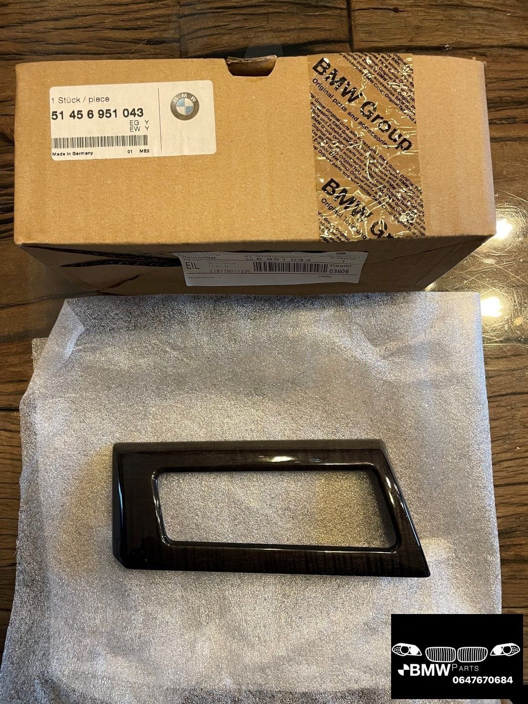 Interieurlijst hout 51456951043 Bmw 5-Serie E60 NIEUW, Auto-onderdelen, -, -, Nieuw, Ophalen of Verzenden