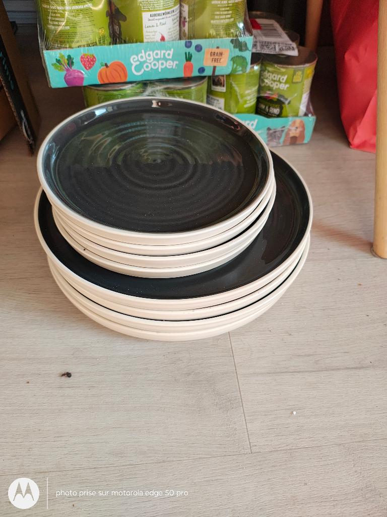 Lot 8 assiettes Ikea Omtanksam neuves, Enlèvement ou Envoi, Neuf
