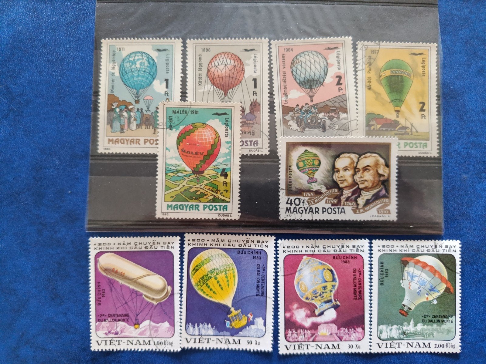 Postzegels, Ballon., Ophalen