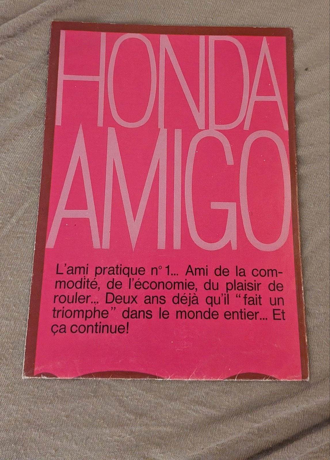 Honda Amigo folder, Vélos & Vélomoteurs, Enlèvement ou Envoi