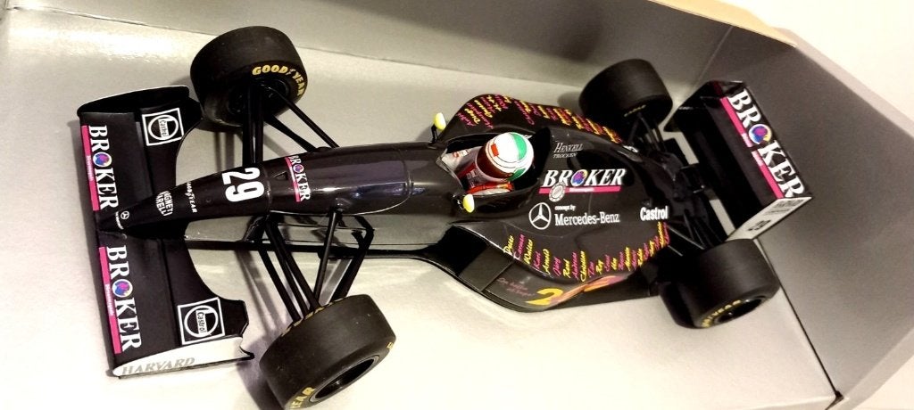 1/18 Sauber Mercedes C13 #29 A.De Cesaris Canada GP 1994, Ophalen of Verzenden, Nieuw, Auto, MiniChamps