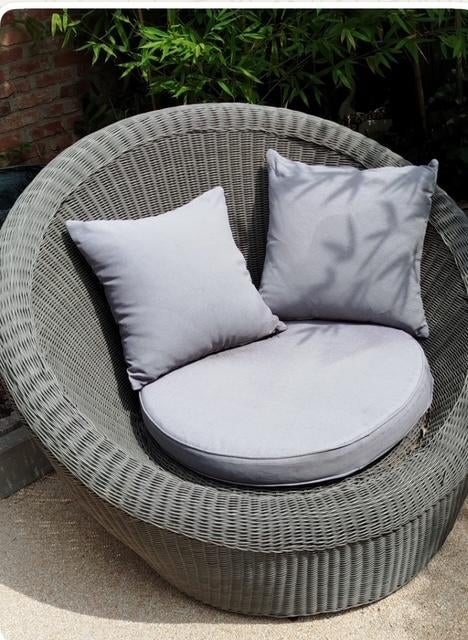 Fauteuil de jardin, Enlèvement, Comme neuf, Osier