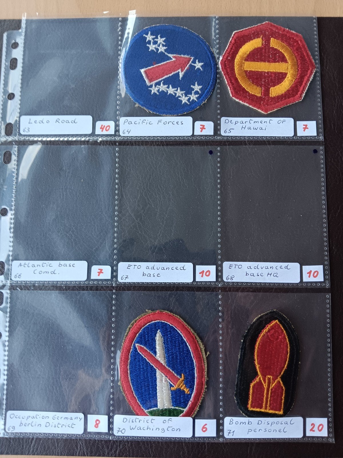 us ww2 patches, Enlèvement ou Envoi