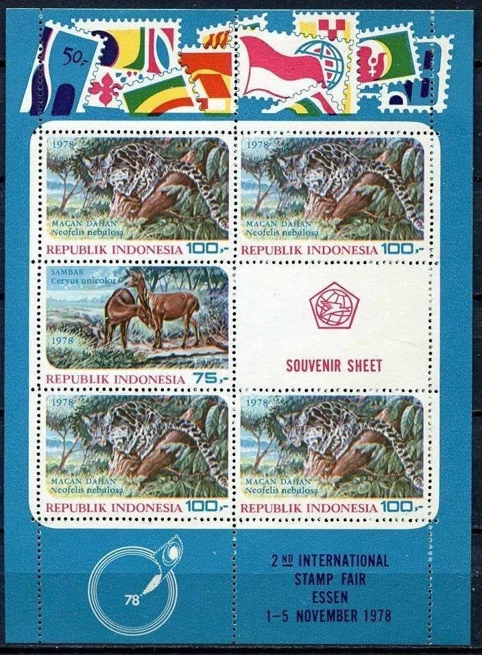 INDONESIË 1978 Dierenbescherming II Blok, Michel: B-27, Post, Verzenden, Postfris, Dier of Natuur