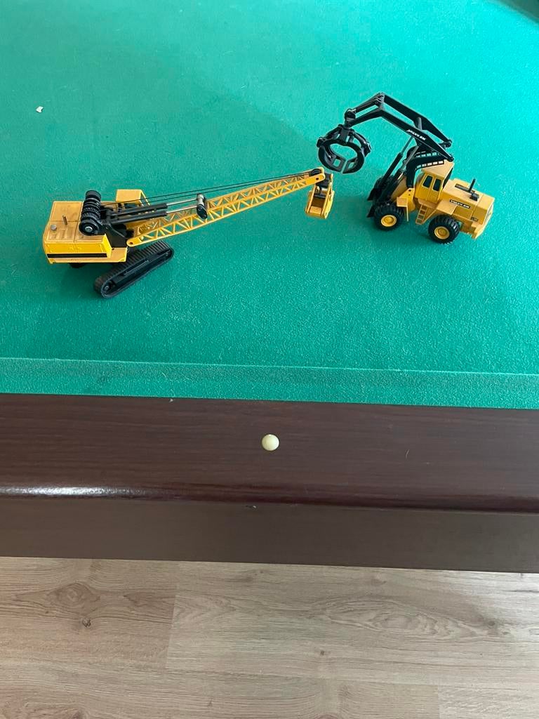 Miniatuur kraan en wiellader, Ophalen, Kraan