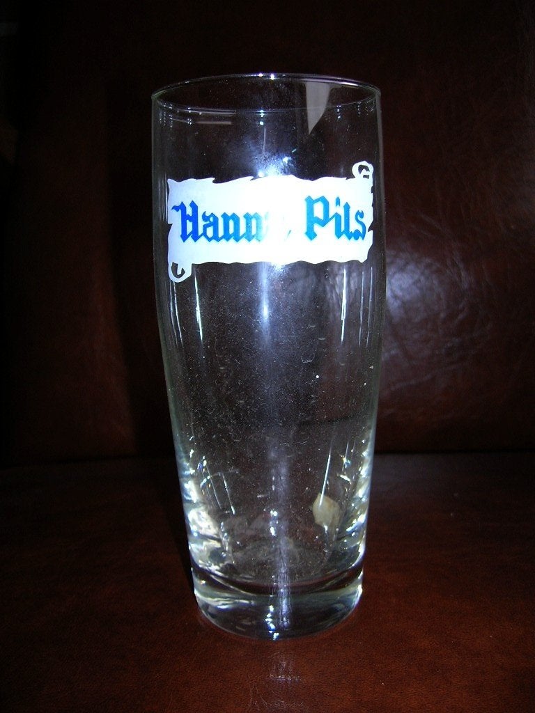HANNA PILS (Labor) 25cl, Verzamelen, Biermerken, Ophalen of Verzenden, Zo goed als nieuw, Glas of Glazen, Stella Artois