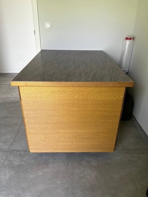 Houten keukenblok, Ophalen, Gebruikt, 100 tot 150 cm, Bruin