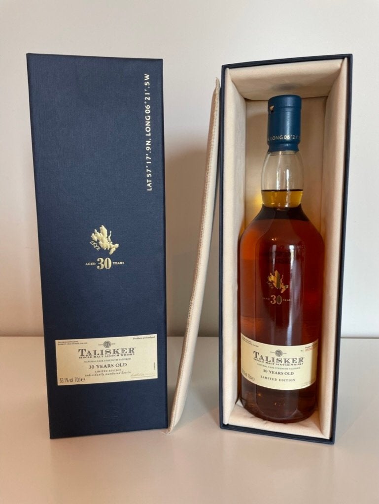 Talisker 30 yr old 1979 (scherp geprijsd), Verzamelen, Ophalen of Verzenden, Nieuw, Vol