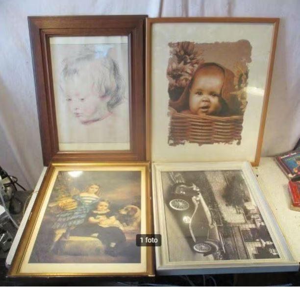 4 Mooi Houten Fotolijsten - 48x38, Ophalen of Verzenden, Zo goed als nieuw