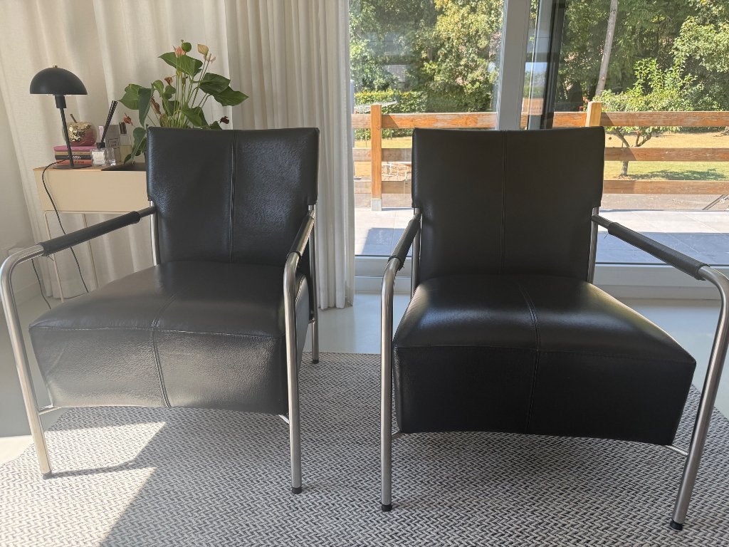 Fauteuils Bert Plantagie Class, Ophalen, Zo goed als nieuw, Leer