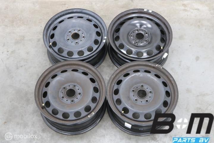 Org 16 inch stalen velgen VW Golf 7 5Q0601027BR, Auto-onderdelen, Gebruikt, Velg(en), 16 inch, Personenwagen