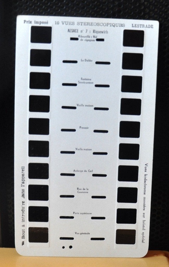 carte photo stereoscopique lestrade sur alsace, Collections, Enlèvement ou Envoi, Photo, Utilisé, Autres sujets/thèmes