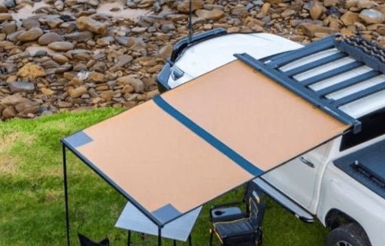 ARB Luifel Zwart Aluminium met verlichting 2000mm  lang uits, Auto diversen, Dakdragers, -, Verzenden, -, Nieuw