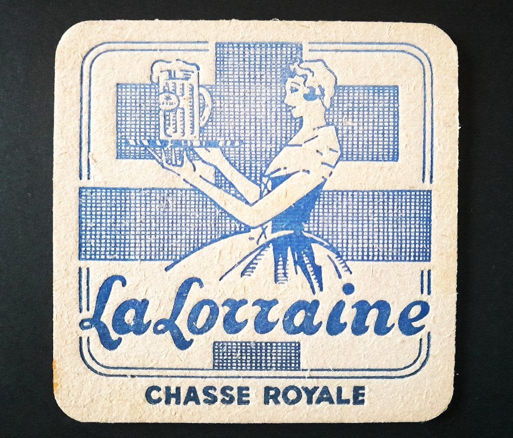 Brasserie Chasse Royale La Lorraine Sous Bock, Envoi, Utilisé, Sous-bock, Autres marques