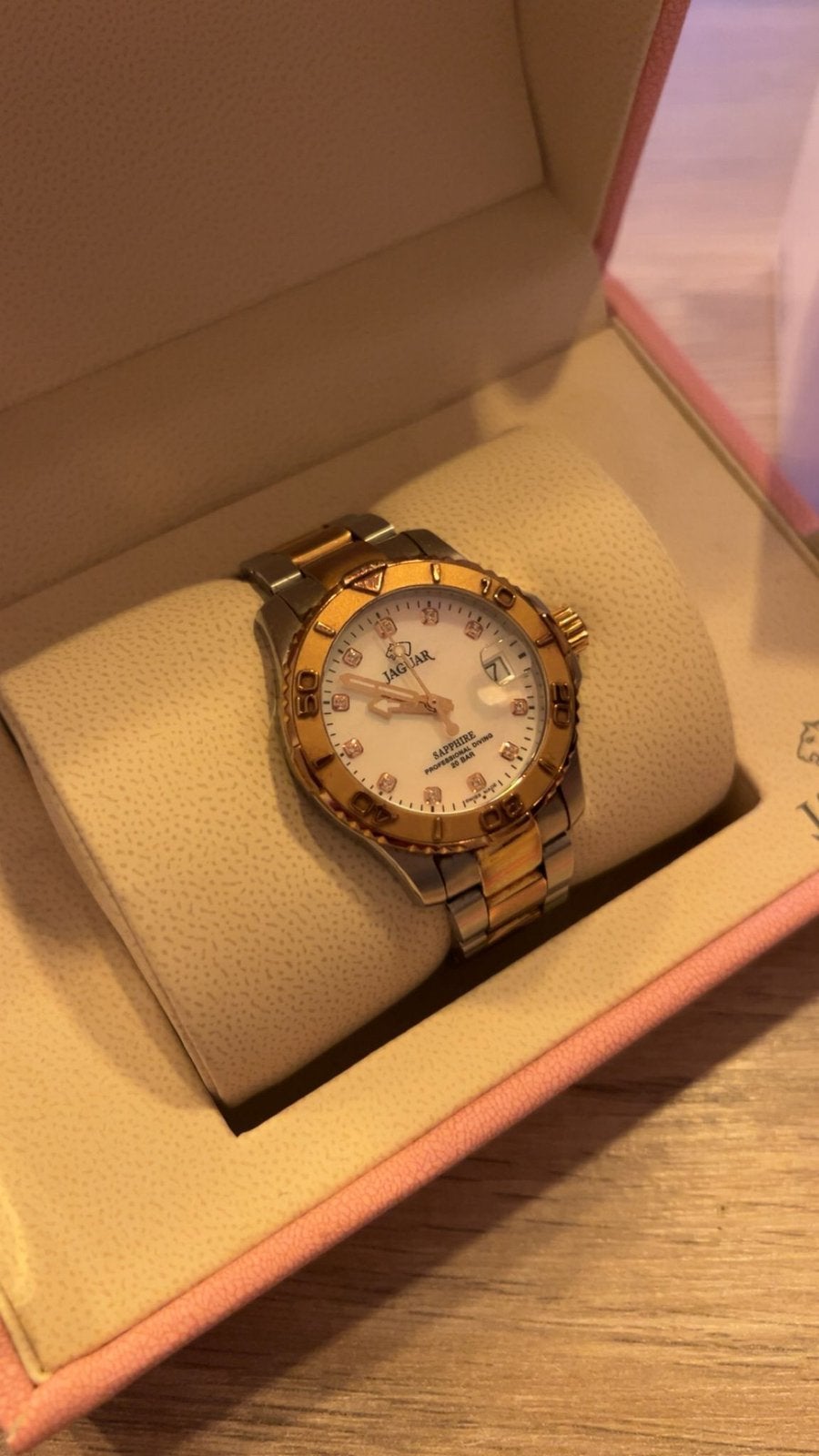 Jaguar dames horloge rosé, Ophalen of Verzenden, Zo goed als nieuw