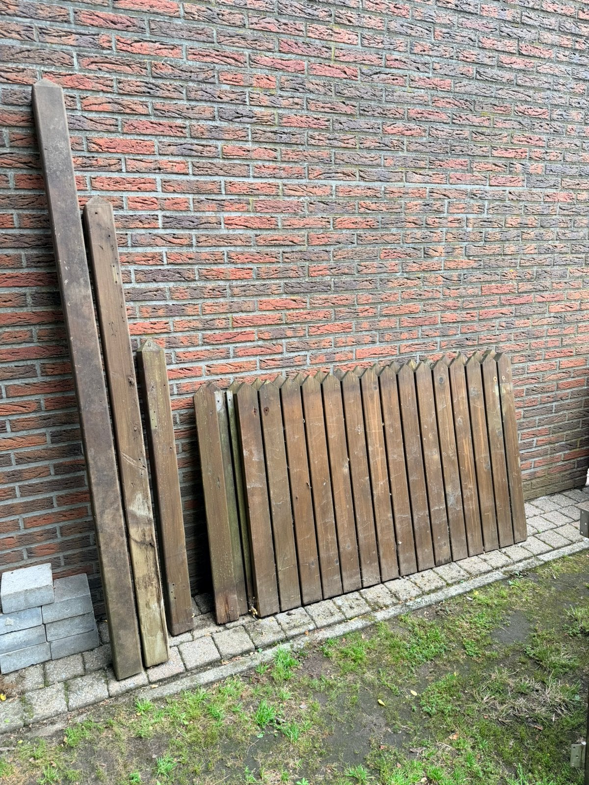 Houten schutting/poort, Tuin en Terras, Schuttingen, Ophalen, Minder dan 3 meter, Hout, 1 tot 2 meter