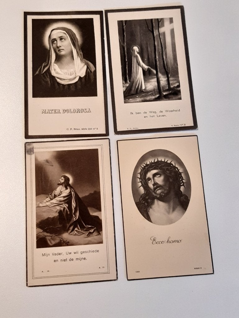 Bidprentjes, Collections, Enlèvement