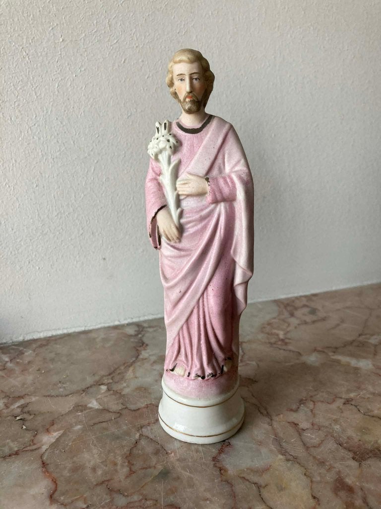 Beeldje heilige Jozef in biscuit (19 cm), Enlèvement ou Envoi