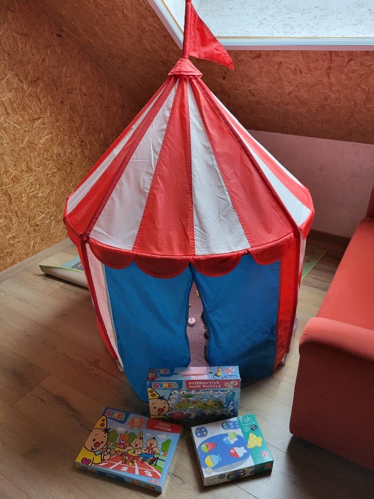 Bumba tent + bumba puzzels, Ophalen, Gebruikt