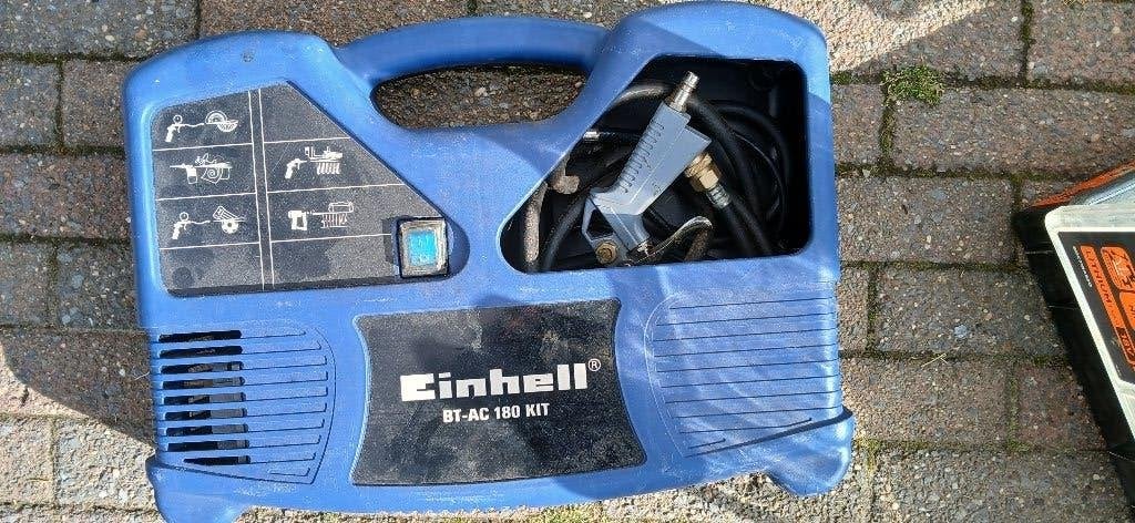 Einhell Luchtcompressor, Doe-het-zelf en Bouw, Compressors, Ophalen, Gebruikt, 6 tot 10 bar