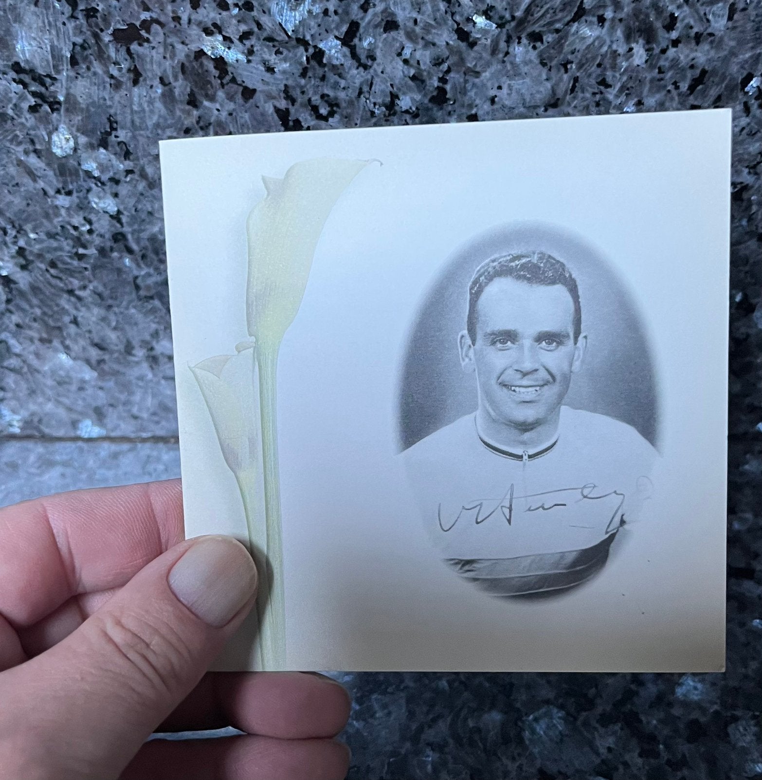 Wielrenner Rik Van Steenbergen bidprent, Verzamelen, Ophalen, Zo goed als nieuw