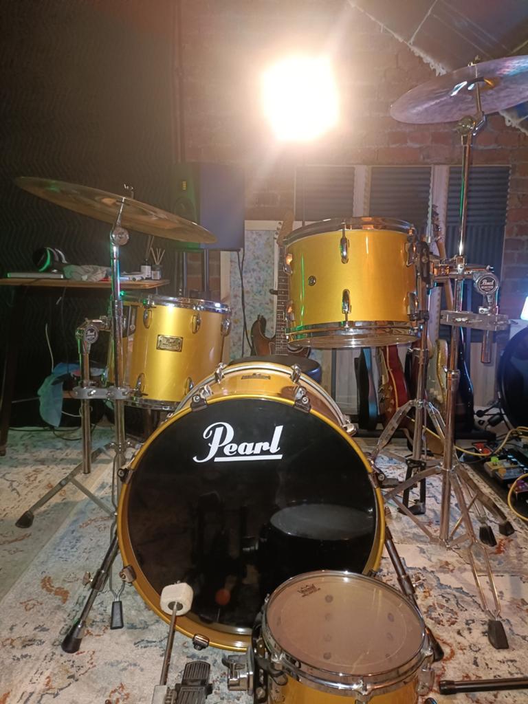 Pearl masters studio birch shell gold finish, Ophalen, Pearl