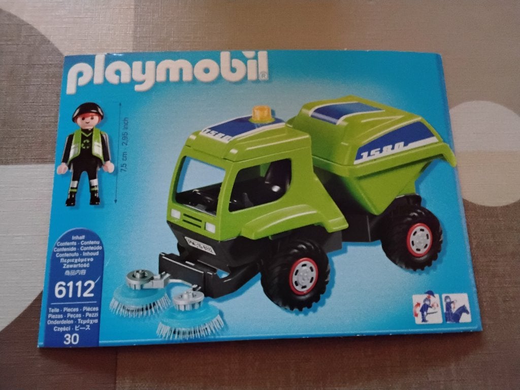 Playmobil straatveger 6112, Ophalen, Complete set, Voertuig, Zo goed als nieuw