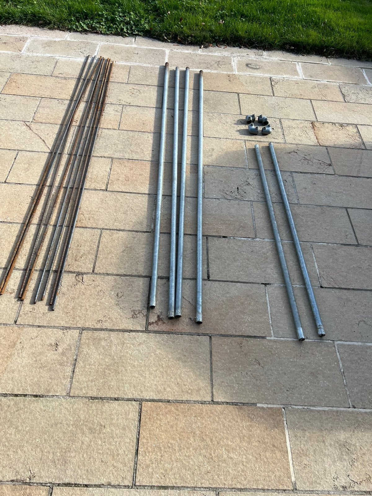 2 sets steigerbuizen voor 2 planten/groentenrekken, Doe-het-zelf en Bouw, Ophalen, Gebruikt