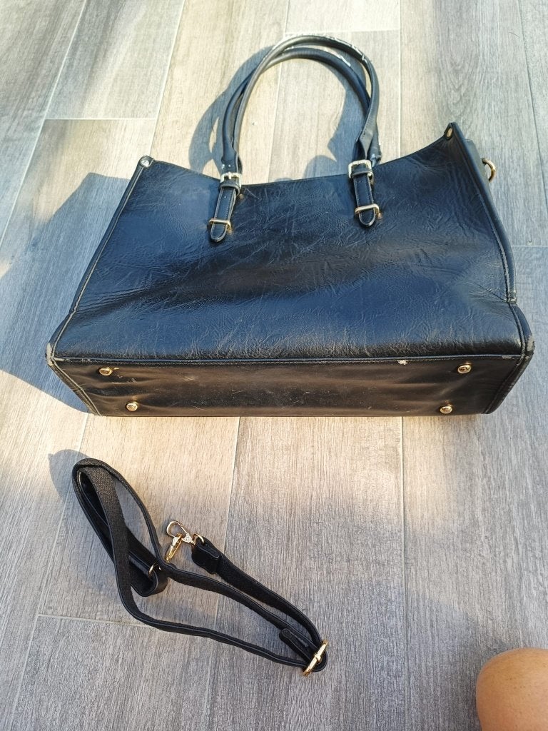 Grand sac à mains/ordinateur, Bijoux, Sacs & Beauté, Enlèvement ou Envoi, Utilisé, Noir, Sac à main