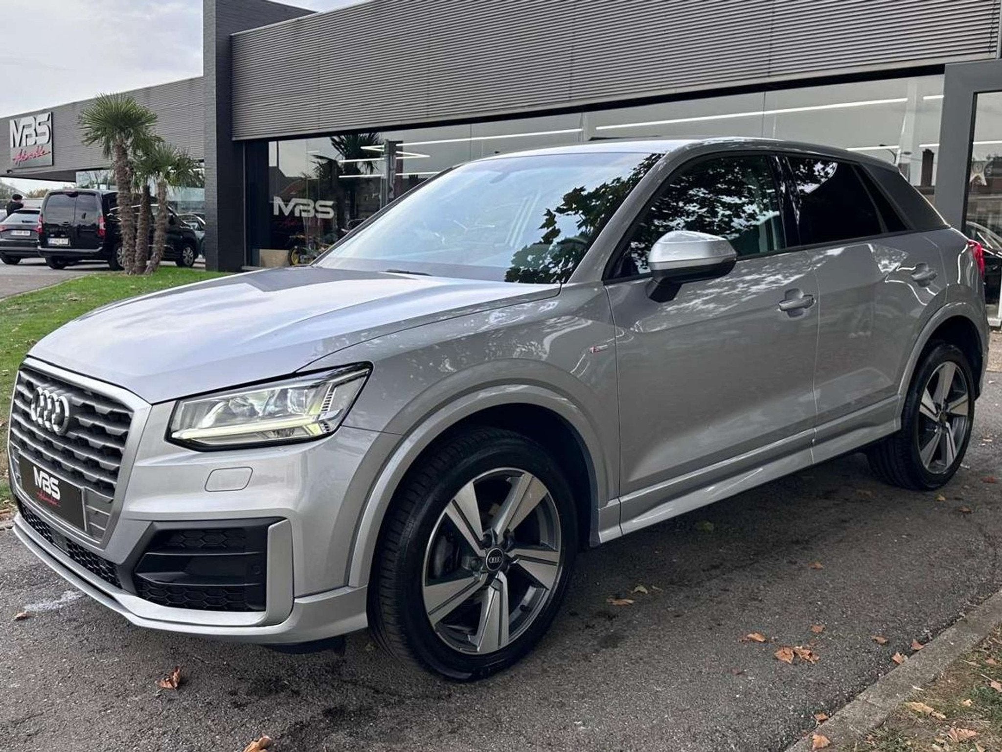 Audi Q2 *2.0* S-LINE* TVAC* AUTO* 1 PROP* CUIR* NAVI* GARANT, Auto's, Gebruikt, 4 cilinders, 116 pk, Xenon verlichting