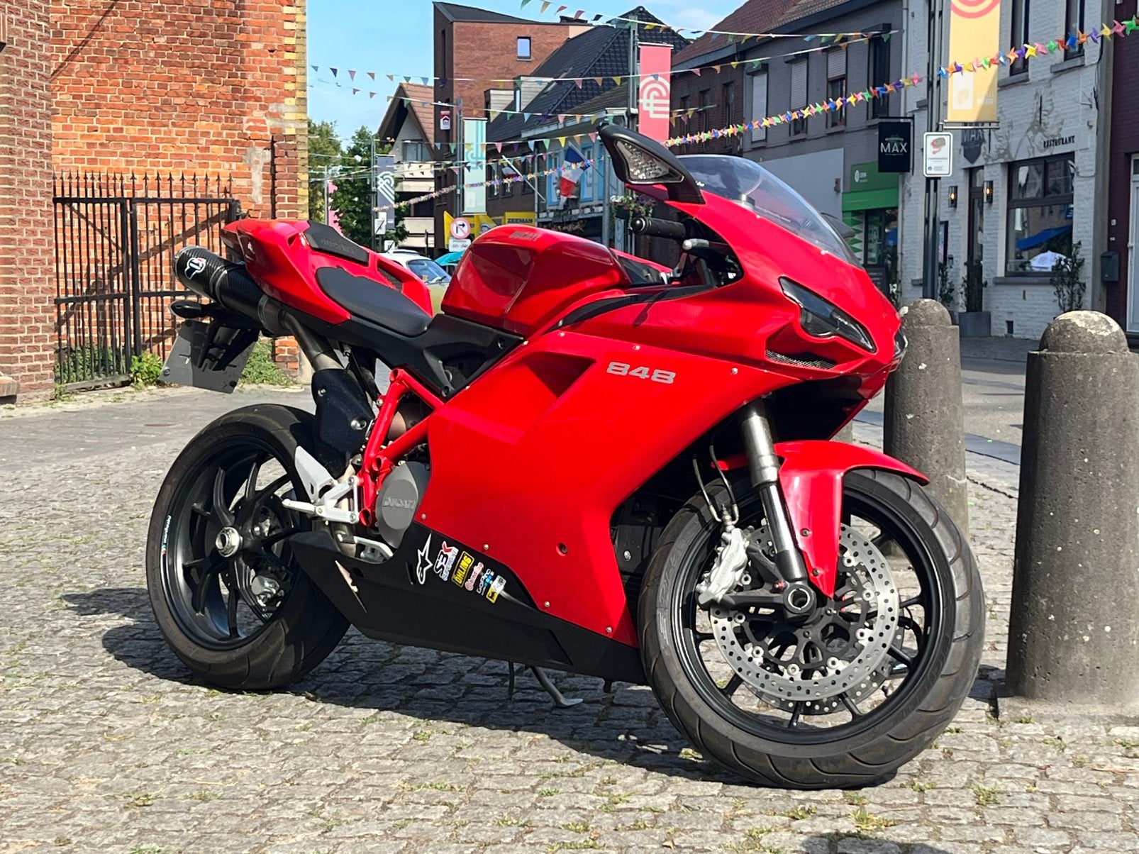 Mooie rode Ducati 848 te koop!!, Motoren, 2 cilinders, Motorrijbewijs A, Gebruikt, Meer dan 35 kW