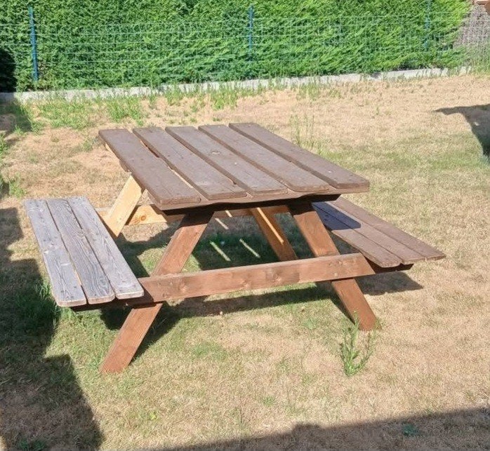 picknicktafel, Ophalen